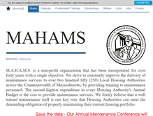 Tablet Screenshot of mahams.org